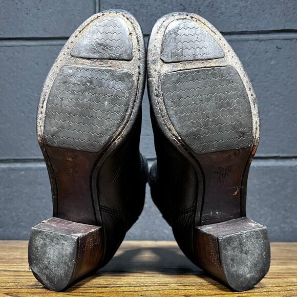 Frye Stella Black Leather Chelsea Ankle Boots Women’s 6 - Picture 8 of 8